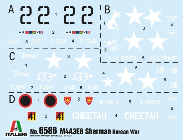 Italeri 1/35 Sherman M4A3E8 - Korean War