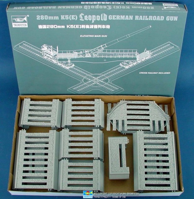 Trumpeter 1/35 280mm K5(E) Leopold German Railway Gun
