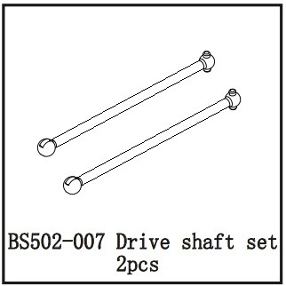 502-007 BSD DRIVE SHAFT SET 2 stk.