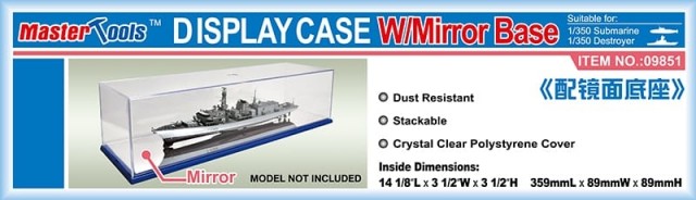 Master Tools Display Case w/Mirror Base 35,9x8,9x8,9cm