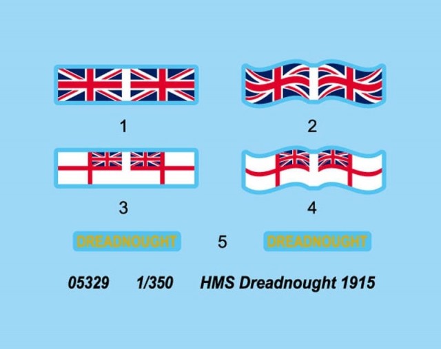Trumpeter 1/350 HMS Dreadnought 1915