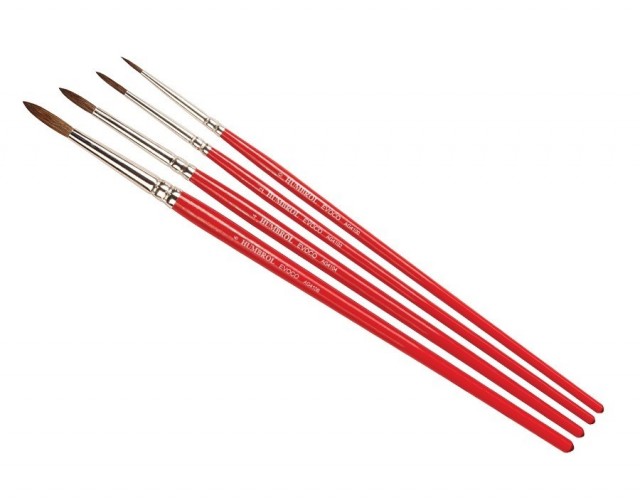 Humbrol Evoco Pensel Pakke 0, 2, 4, 6 (4stk) 2126C
