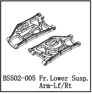 502-005 BSD FR.LOWER SUSP.ARM-LF/RT