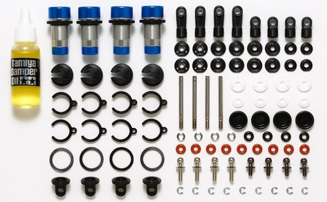 54670 Tamiya GF-01 Aluminum Oil Damper (4stk.)