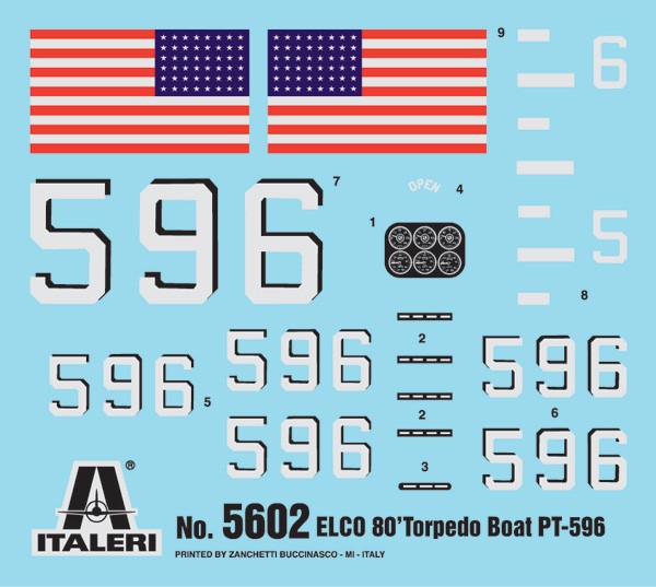 Italeri 1/35 Elco 80 Torpedo Boat PT-596