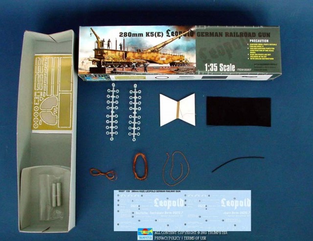 Trumpeter 1/35 280mm K5(E) Leopold German Railway Gun