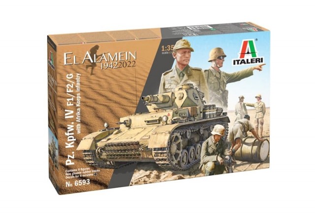 Italeri 1/35 Panzer IV F1/F2/G with Afrika Korps Infantry El Alamein 1942