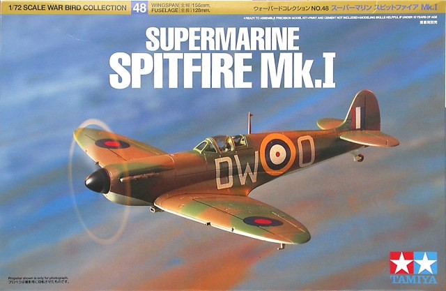Tamiya 1/72 Supermarine Spitfire Mk.I 60748