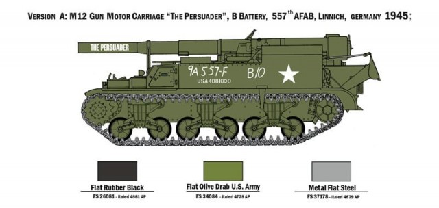 Italeri 1/72 M12 Gun Motor Carriage