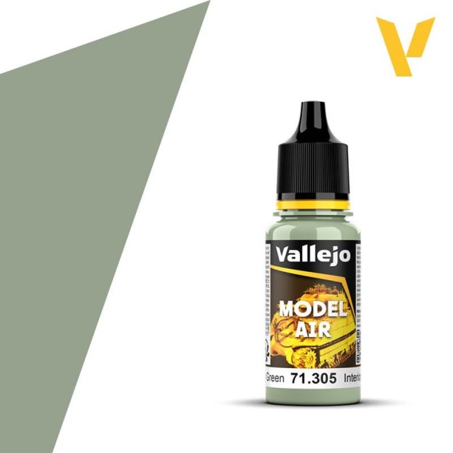 Vallejo Model Air Interior Grey Green 17ml (71.305)