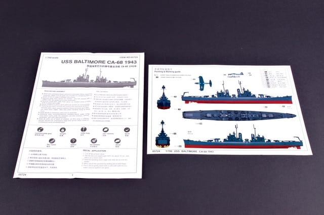 Trumpeter 1/700 USS Baltimore CA-68 1943