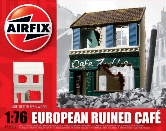 Airfix byggesett 1/76 European Ruined Cafe A75002