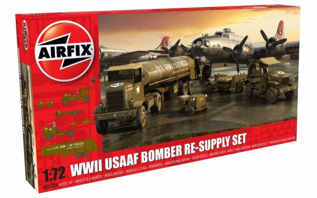 Airfix 1/72 WWII USAAF 8th Air Force Bomber Re-Supply Set A06304