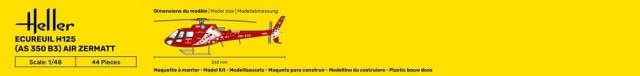 Heller 1/48 Ecureuil H125 (AS 350 B3) Air Zermatt