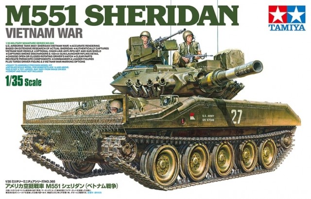 Tamiya 1/35 U.S Airborne Tank M551 Sheridan (Vietnam War)