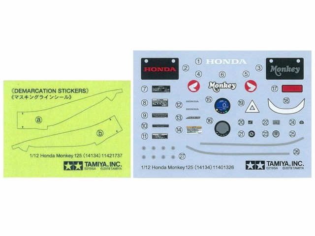 Tamiya 1/12 Honda Monkey 125