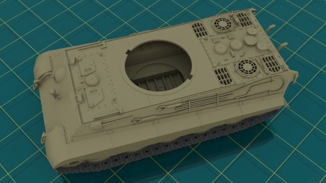 ICM 1/35 Pz.Kpfw.VI Ausf.B Konigstiger with Henschel Turret (Late Production)