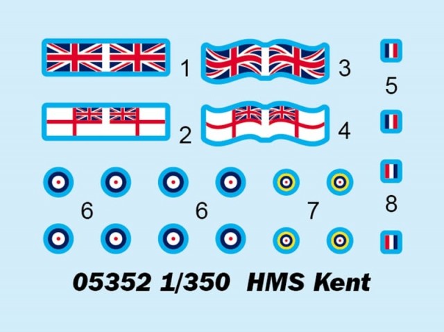Trumpeter 1/350 HMS Kent