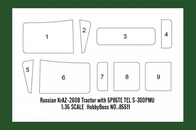 HobbyBoss 1/35 Russian KrAZ-260B Tractor with 5P85TE TEL S-300PMU