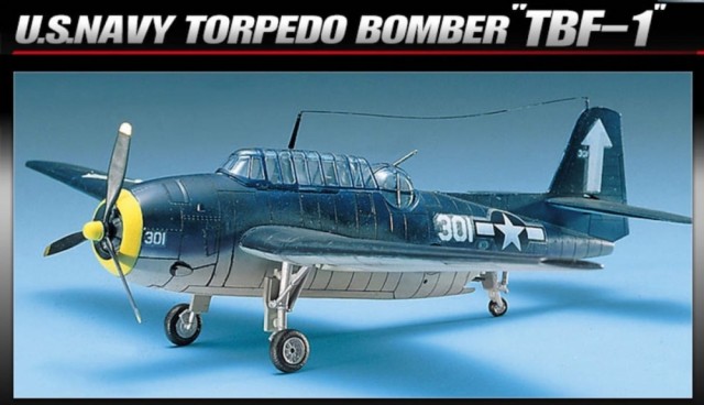 Academy 1/72 USN Torpedo Bomber TBF-1 Avenger