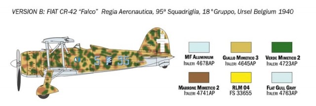 Italeri 1/72 Fiat CR.42 Falco - Battle of Britain 80th Anniversary