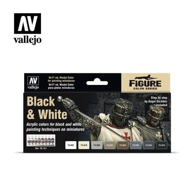 Vallejo Model Color Black and White Set
