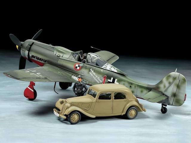Tamiya 1/48 Fw190 D-9 JV44 and 11CV Staff Car