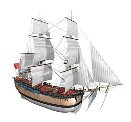 Billing Boats trebyggesett 1/50 HMS Endeavour 514