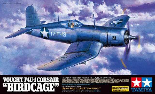 Tamiya 1/32 Vought F4U-1 Corsair Birdcage 60324
