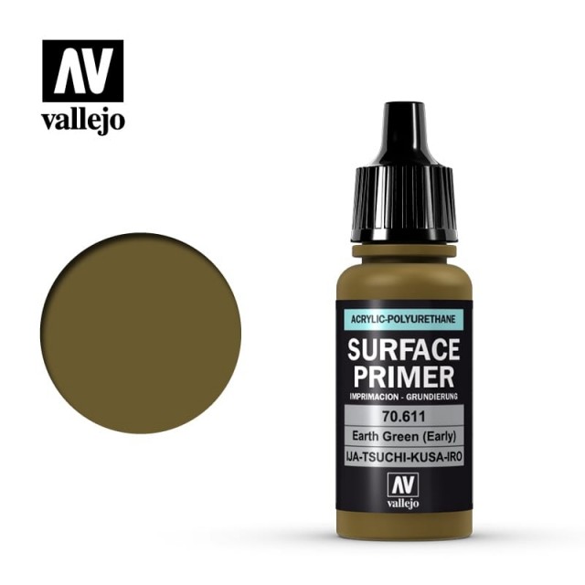 Vallejo Surface Primer Earth Green (Early) 17ml