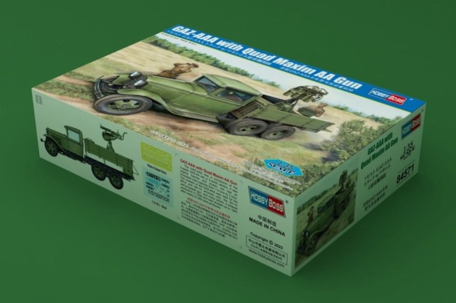 HobbyBoss 1/35 GAZ-AAA with Quad Maxim AA gun