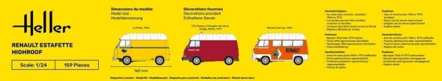 Heller 1/24 Renault Estafette High Roof