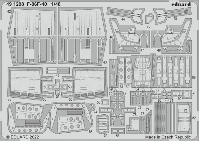 Eduard 1/48 Big Ed F-86F-40 (for Airfix kit)