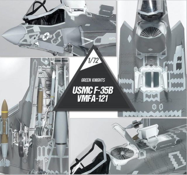 Academy 1/72 USMC F-35B VMFA-121 Green Knights