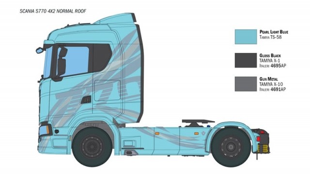 Italeri 1/24 Scania S770 4x2 Normal Roof - Limited Edition
