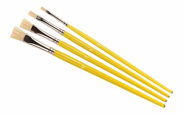 Humbrol Stipple Brush Pensel pakke 3,5,7,10 (4stk)