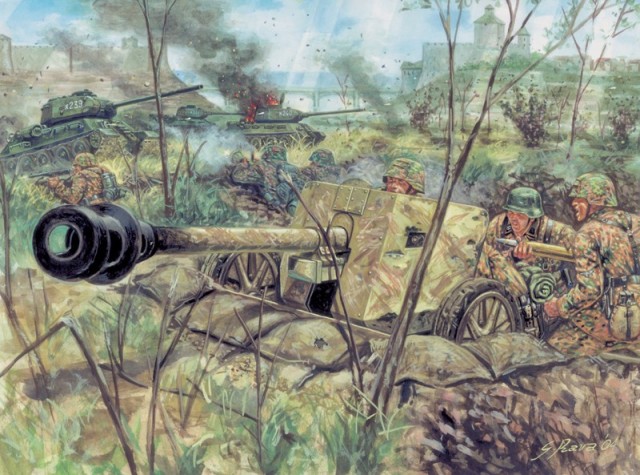 Italeri 1/72 PAK40 AT Gun w/Crew No 6096