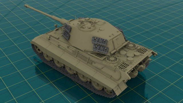 ICM 1/35 Pz.Kpfw.VI Ausf.B Konigstiger with Henschel Turret (Late Production)