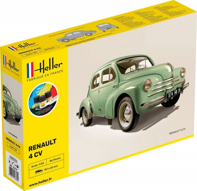 Heller Startsett 1/24 Renault 4CV