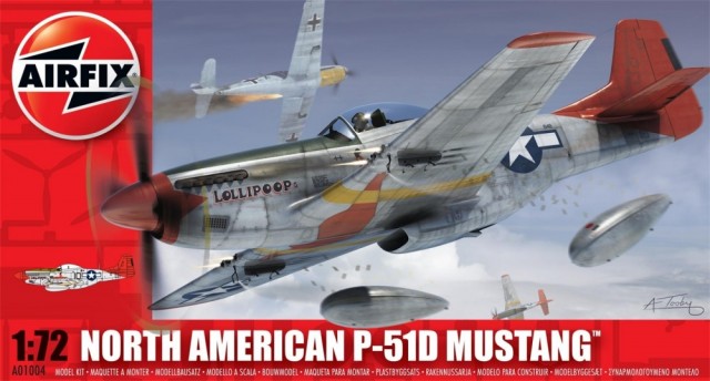Airfix byggesett 1/72 North American P-51D Mustang A01004