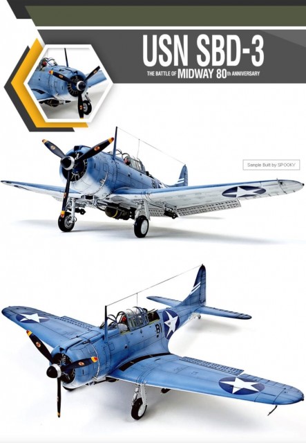 Academy 1/48 USN SBD-3 - The Battle of Midway 80th Anniversary