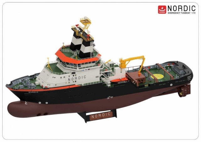 Turkmodels 1/72 Nordic Emergency Tugboat med LED-sett