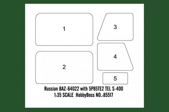 HobbyBoss 1/35 Russian BAZ-64022 with 5P85TE2 TEL S-400