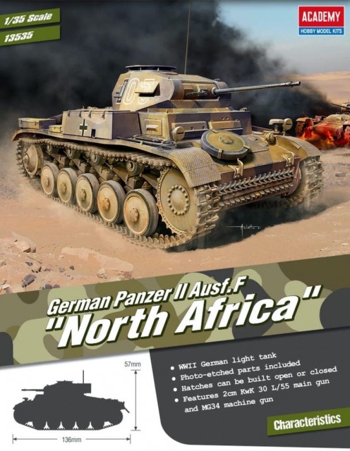 Academy 1/35 German Panzer II Ausf.F North Africa