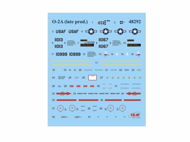 ICM 1/48 USAF Observation Aircraft O-2A (Late Production) Vietnam War