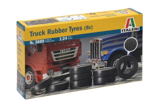 Italeri 1/24 Truck Rubber Tyres (8 stk.)