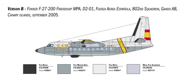Italeri 1/72 Fokker F-27 Maritime Patrol