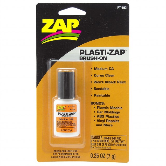 ZAP Plasti-ZAP Medium CA m/Børste 7g PT102