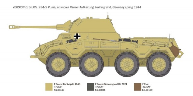 Italeri 1/35 Sd. Kfz. 234/2 Puma
