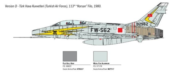 Italeri 1/72 F-100F Super Sabre